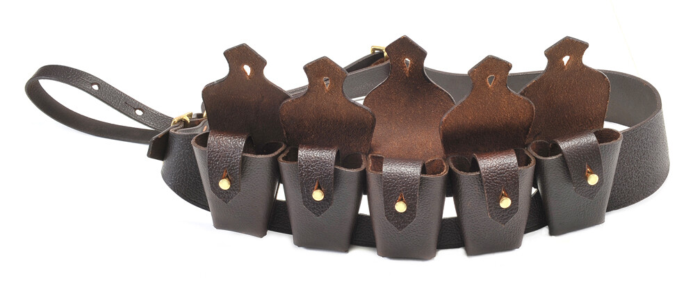 British P-1903 Leather 5 pocket Bandolier Pattern 1903 Premium Oiled Leather