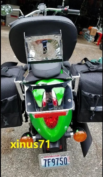 Sissy Bar Backrest & Luggage Rack Kawasaki Vulcan 900 Classic & Custom 09 to 25