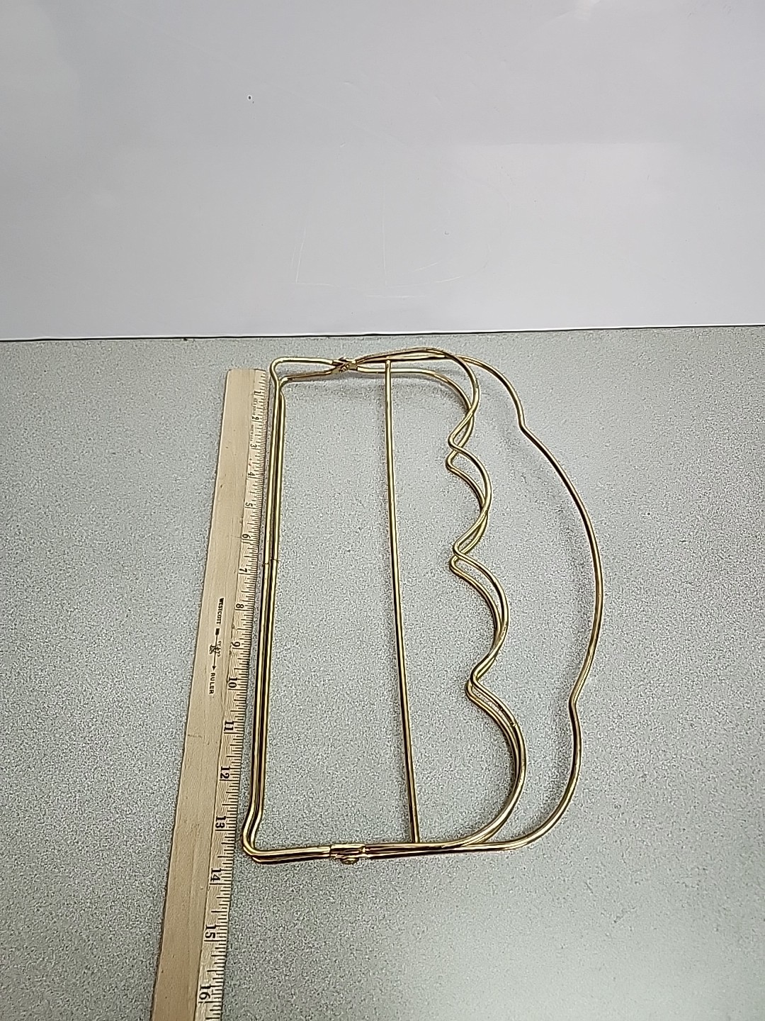 Vtg Libbey Collapsible Drinking 8 Glass Caddy Carrier MCM Barware Gold