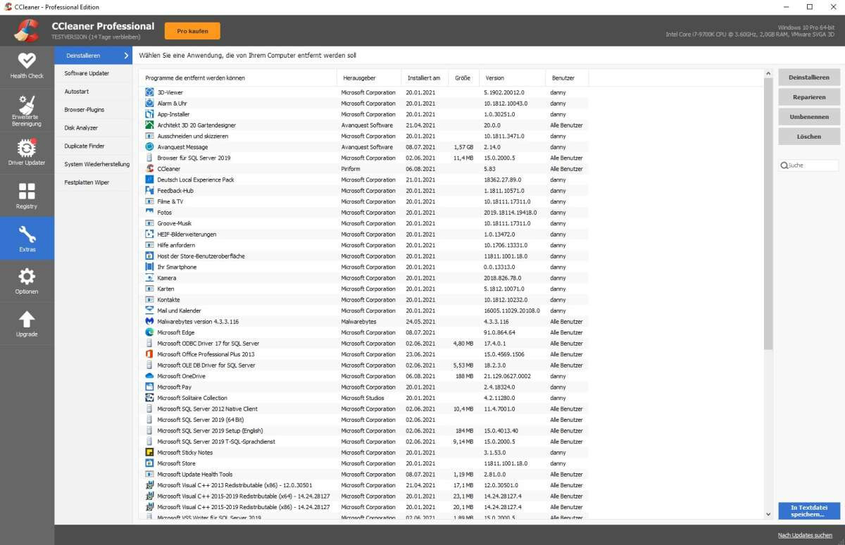 CCleaner Premium 5 PC / Geräte 1 Jahr (Defraggler | Recuva | Speccy | Kamo)