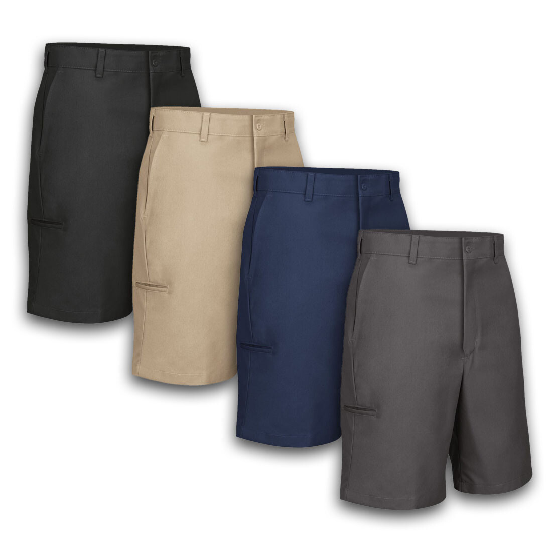 Red Kap Work Shorts Cell Phone Pocket Men's Industrial Uniform PT4C