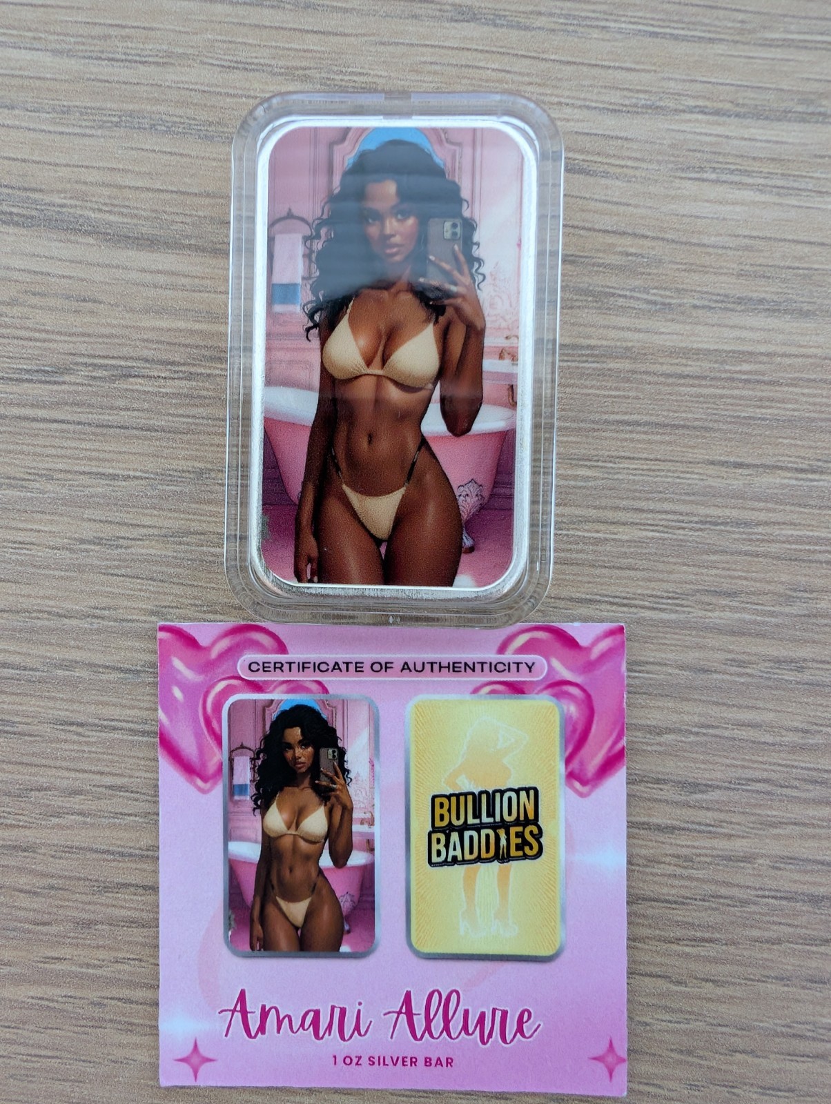 Bullion Baddies Amari Allure 1 Ozt .999 Fine Silver Bar