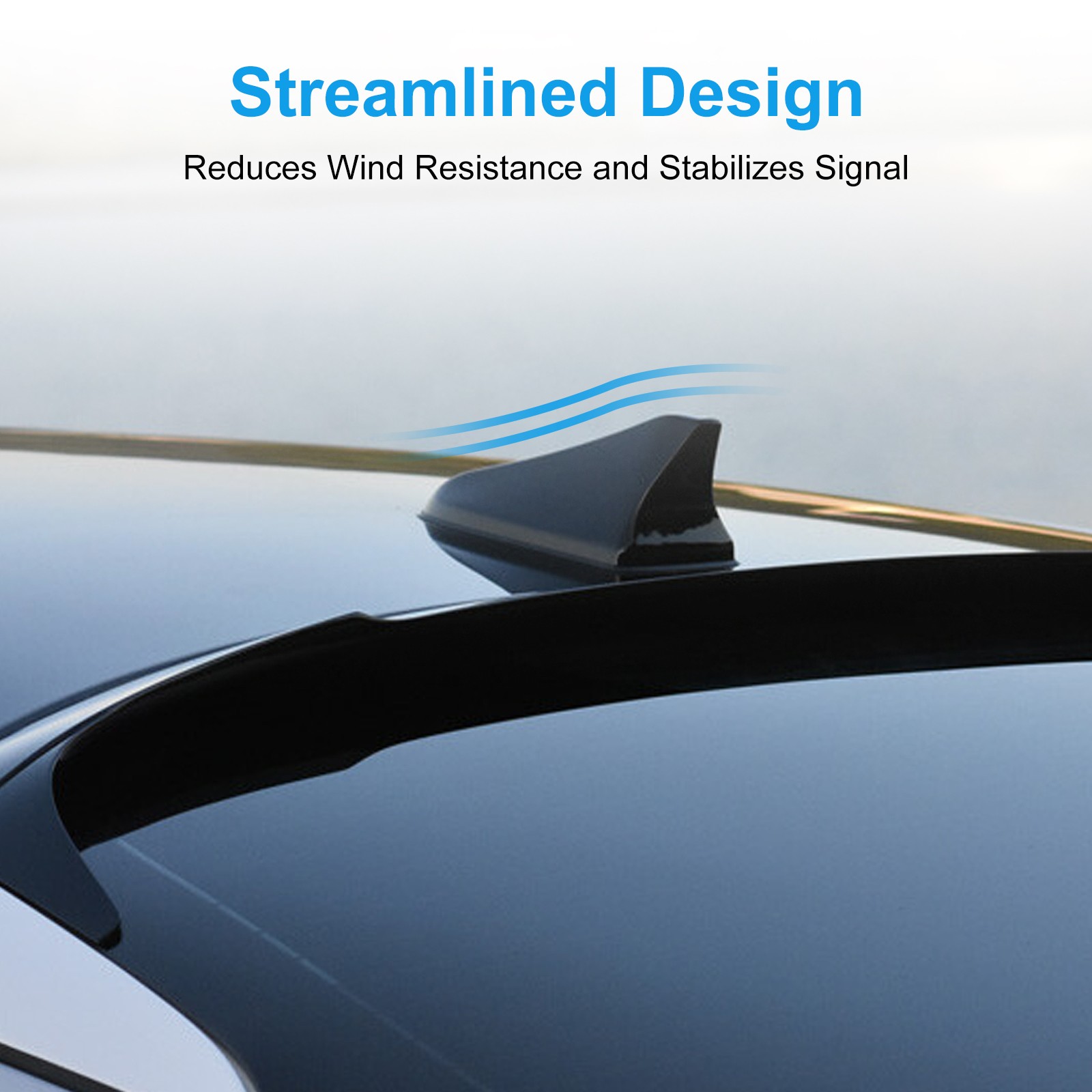 For Kia Optima 2014-2020 Shark Roof Fin Antenna Cover Signal Radio AM/FM Aerial