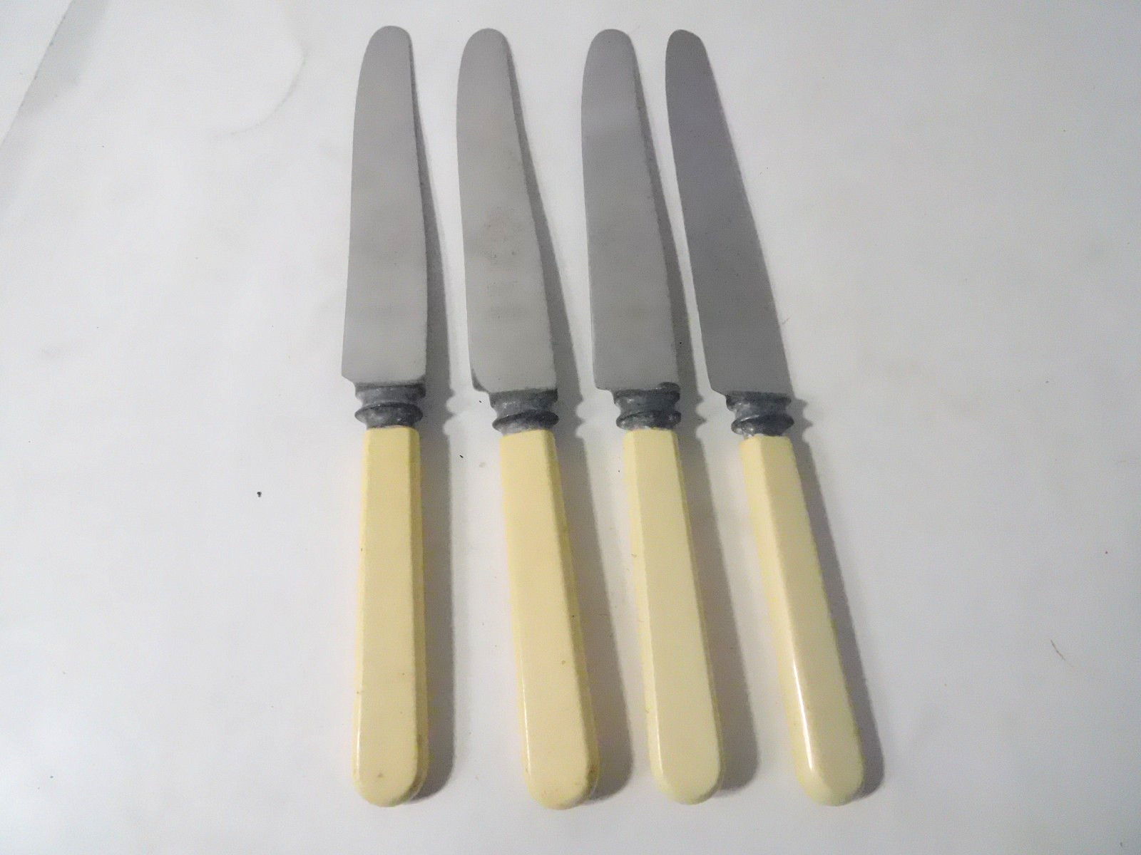 6 Knives Firth Stainless Blades Sheffield England Celluloid/Bakelite Handles