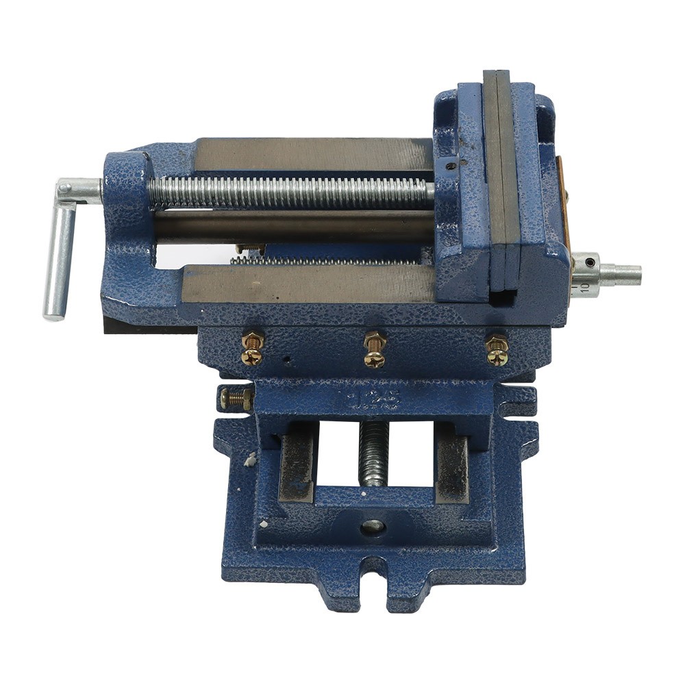 5" Heavy Duty Cross Drill Press Vise Slide Metal Milling 2 Way Clamp Machine Set