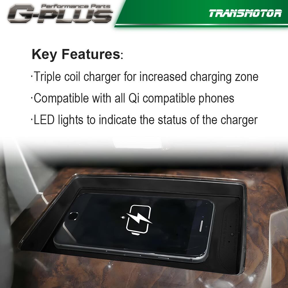 Wireless Phone Charging Kit Fit For 2009-2014 Ford F-150 Trucks (full Console)