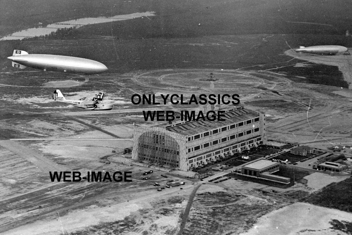 GERMAN AIRSHIP HINDENBURG DIRIGIBLE 34-4X6 PHOTOS LAKEHURST NJ AVIATION MILITARY