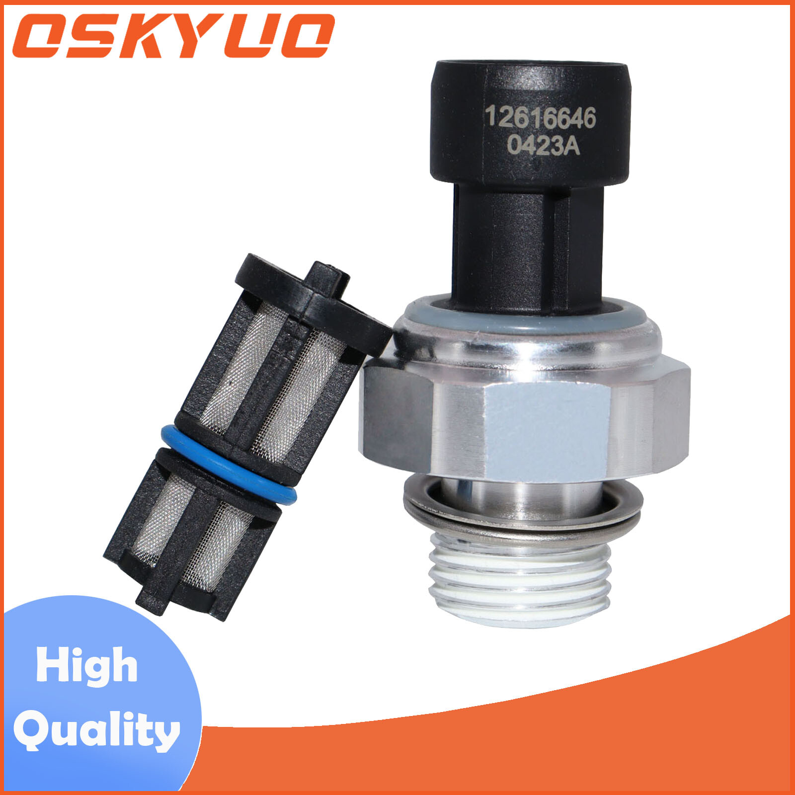 Oil Pressure Sensor Switch with Filter For Chevy Suburban Tahoe SSR 12677836