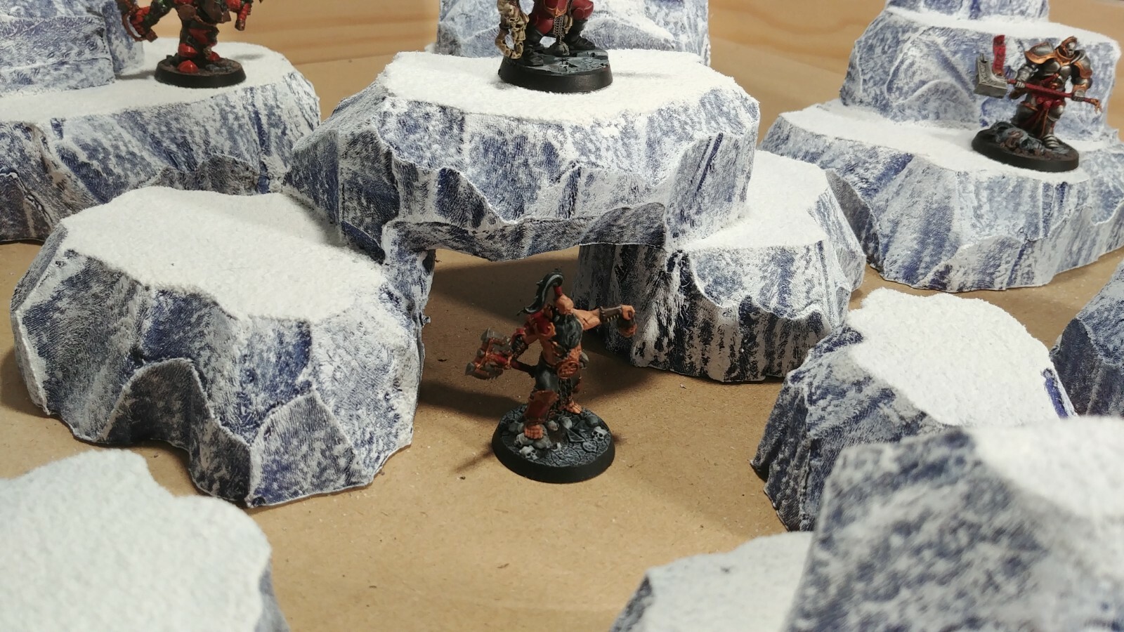 Wargaming Terrain Tall Hills Box Set Snow Finish Scenery