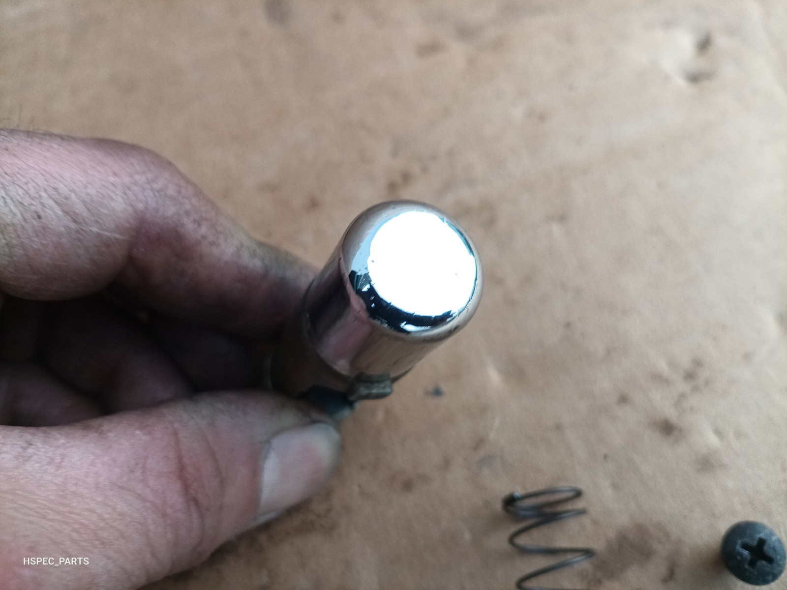 88-91 Civic CRX AT auto trans shift knob handle CHROME BUTTON, SPRING, 2 SCREWS