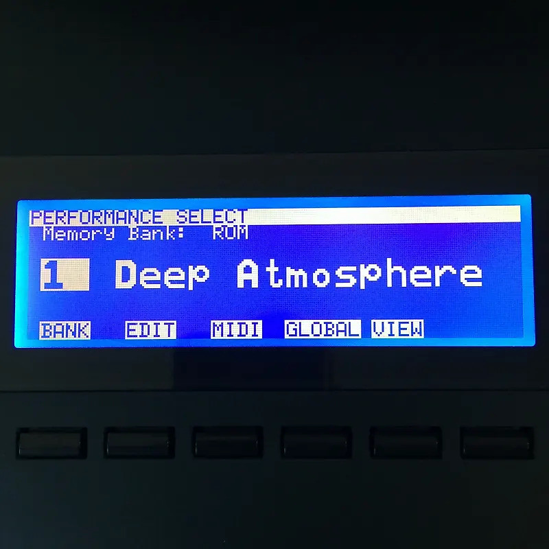 Blue LCD Display Screen for Korg Wavestation A/D 01/W FD 01/W 01W ！