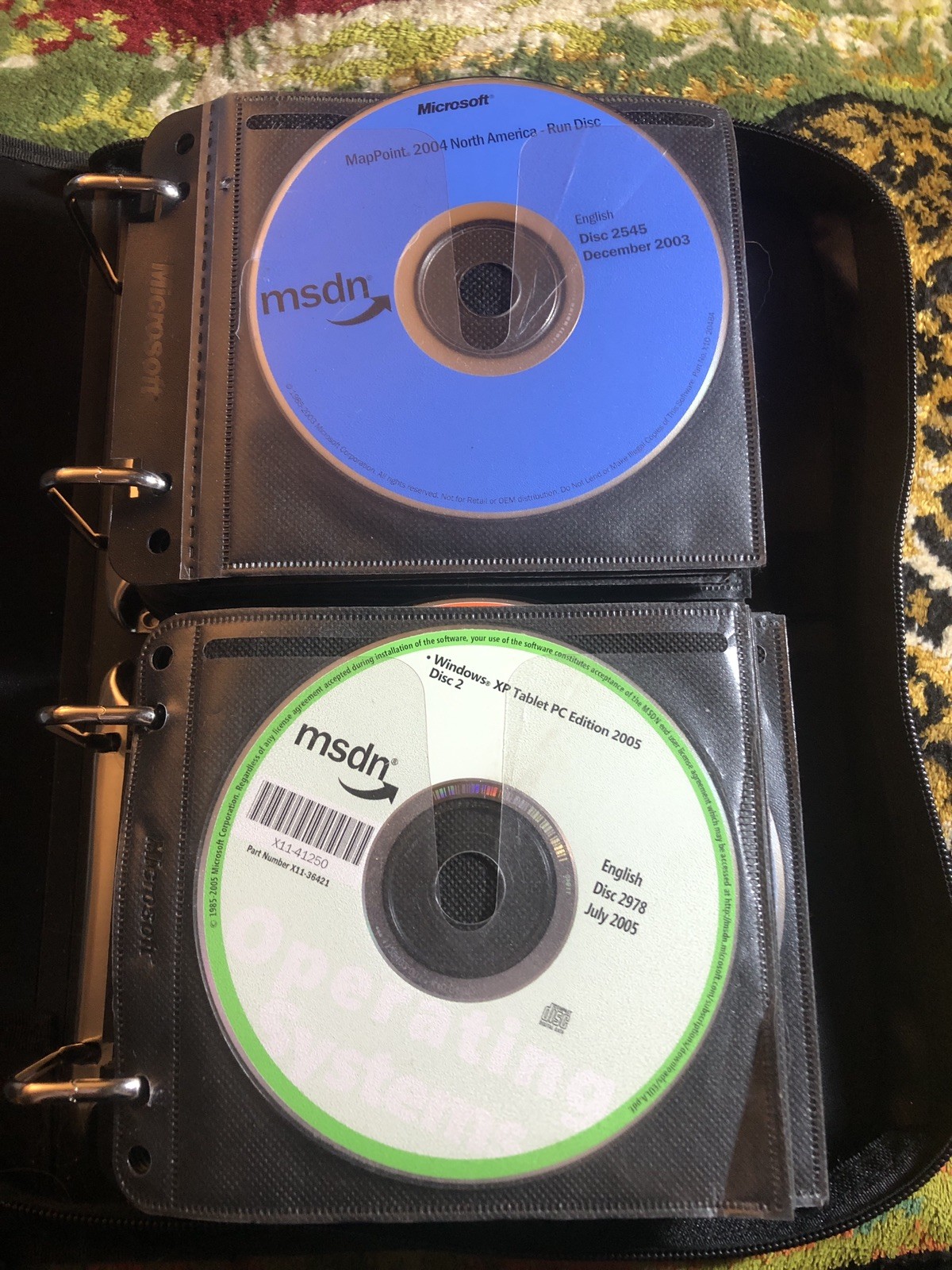 70 Microsoft Developer Network MSDN Discs Library 2001 to 2005 Bulk Lot Binder