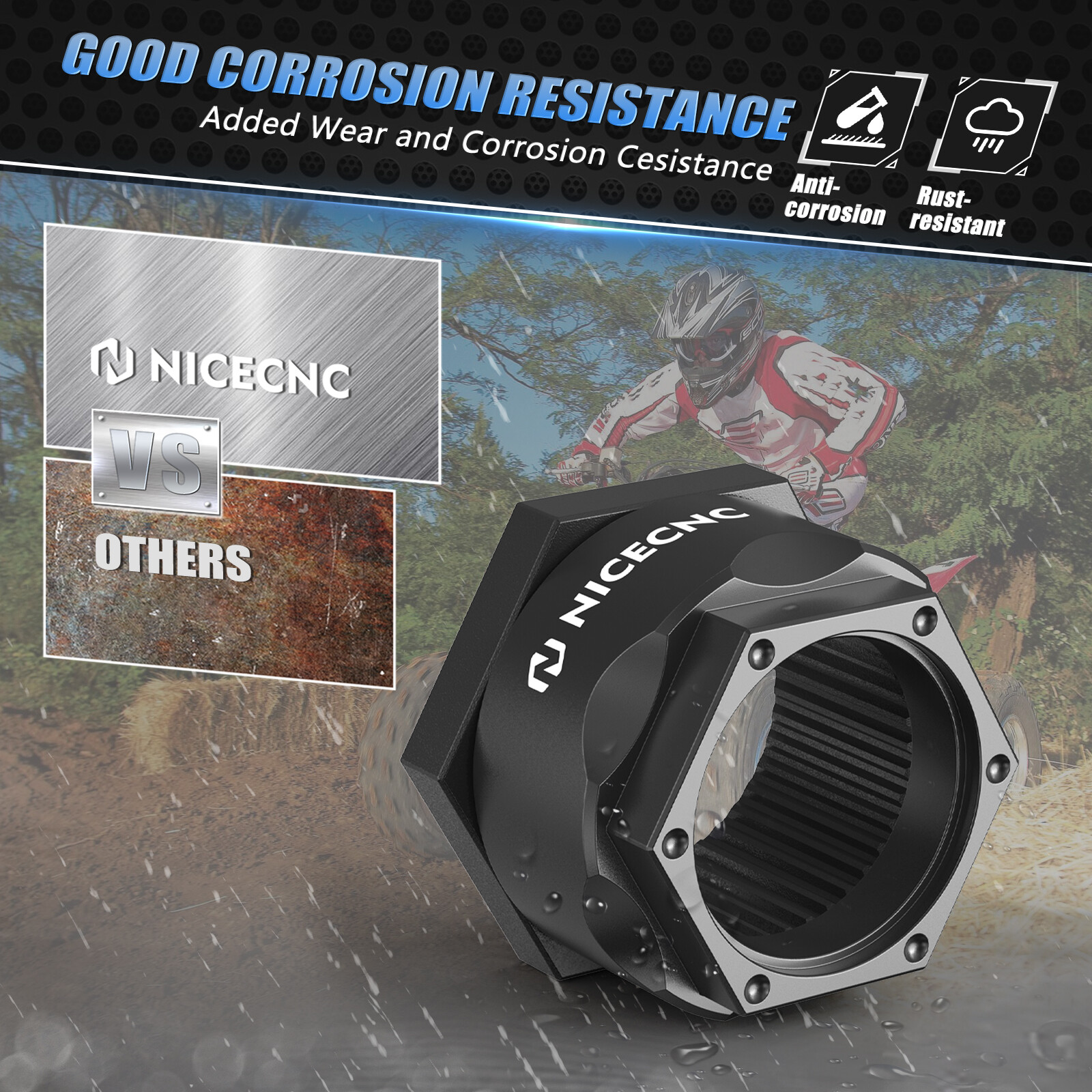 Rear Axle Lock Jam Nut Kit For Honda TRX400EX TRX300EX TRX400X TRX300X TRX250X