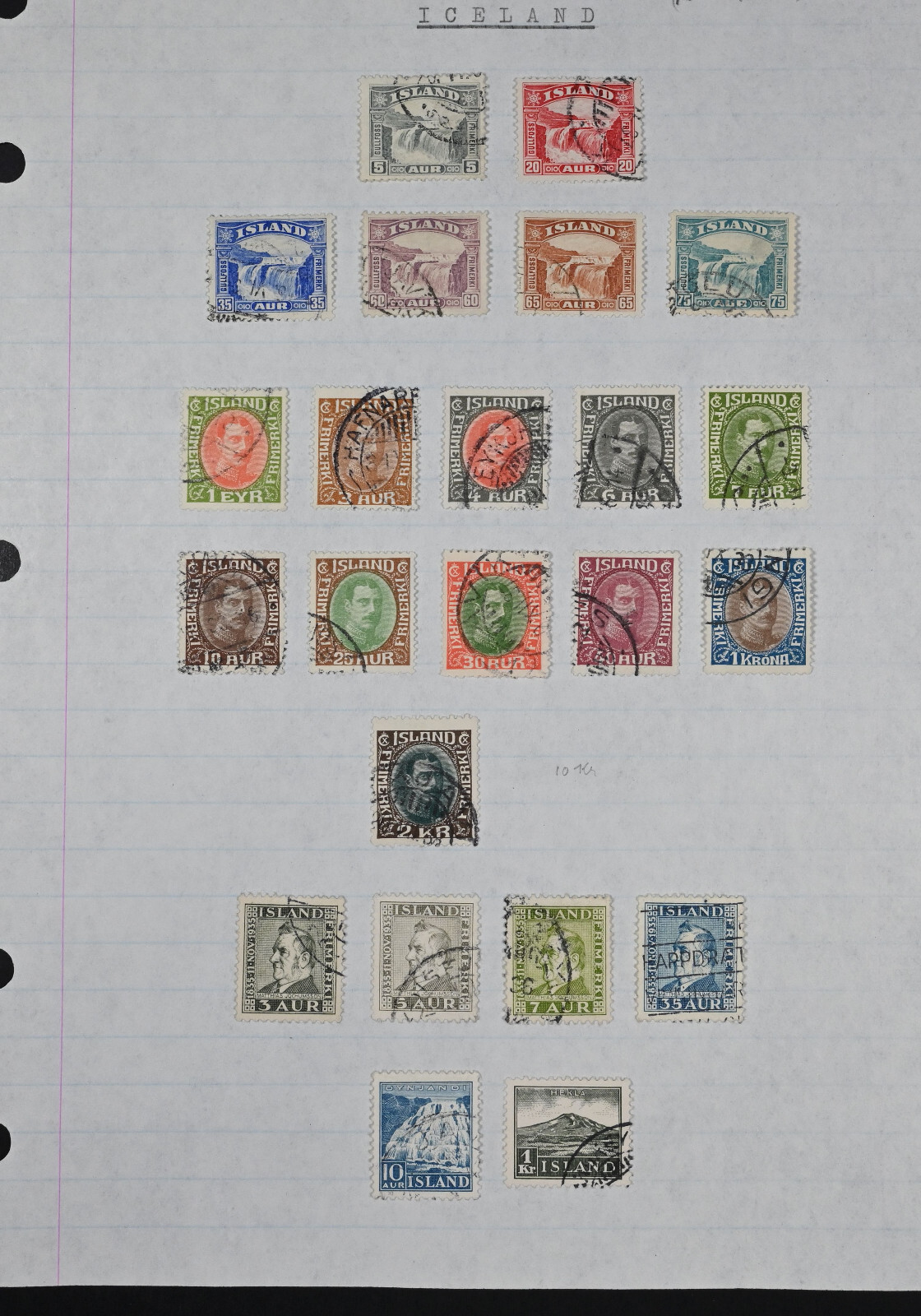 Iceland Scott # 170-175, 176-186 VF Used Stamps Cat $200