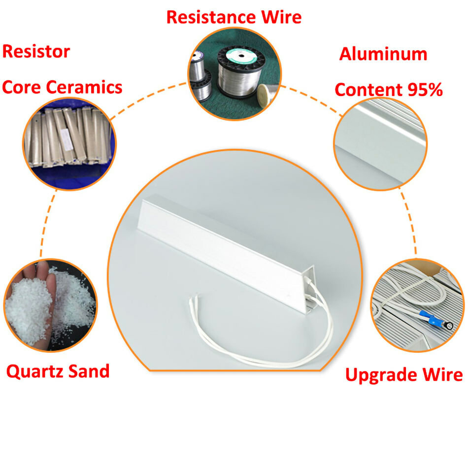 RXLG Braking Resistor Aluminum Shell Inverter High Power Servo Inverter Resistor