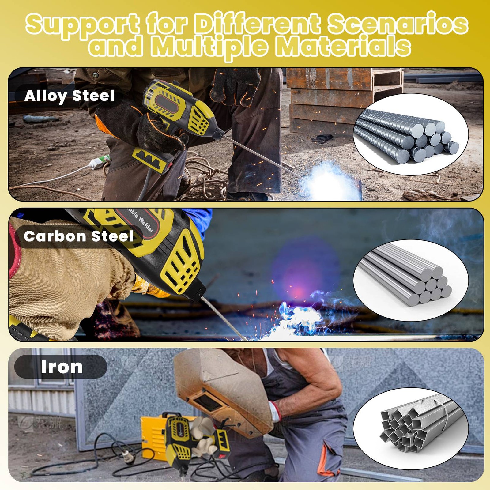 6000W Electric Welder Hand Held Welding Machine Kit 110V Digital Arc Welder Tool