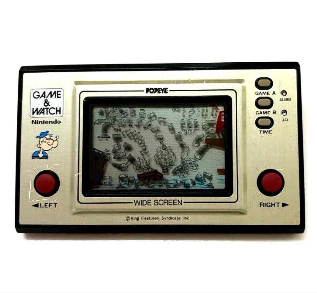 NINTENDO GAME AND & WATCH Popeye Wide Screen 1981 tested very good free shipping