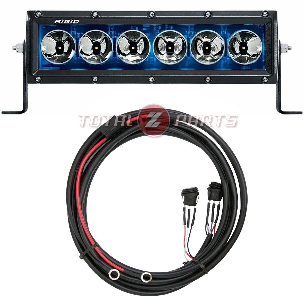 Rigid Industries® Radiance+ 10 inch LED Light Bar (Blue Backlight) with Harness