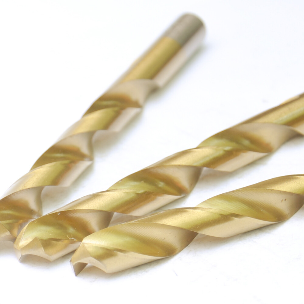 Drillforce 10PCS 1/16" Titanium Drill Bits Set HSS Metal Woodworking Drill Bit