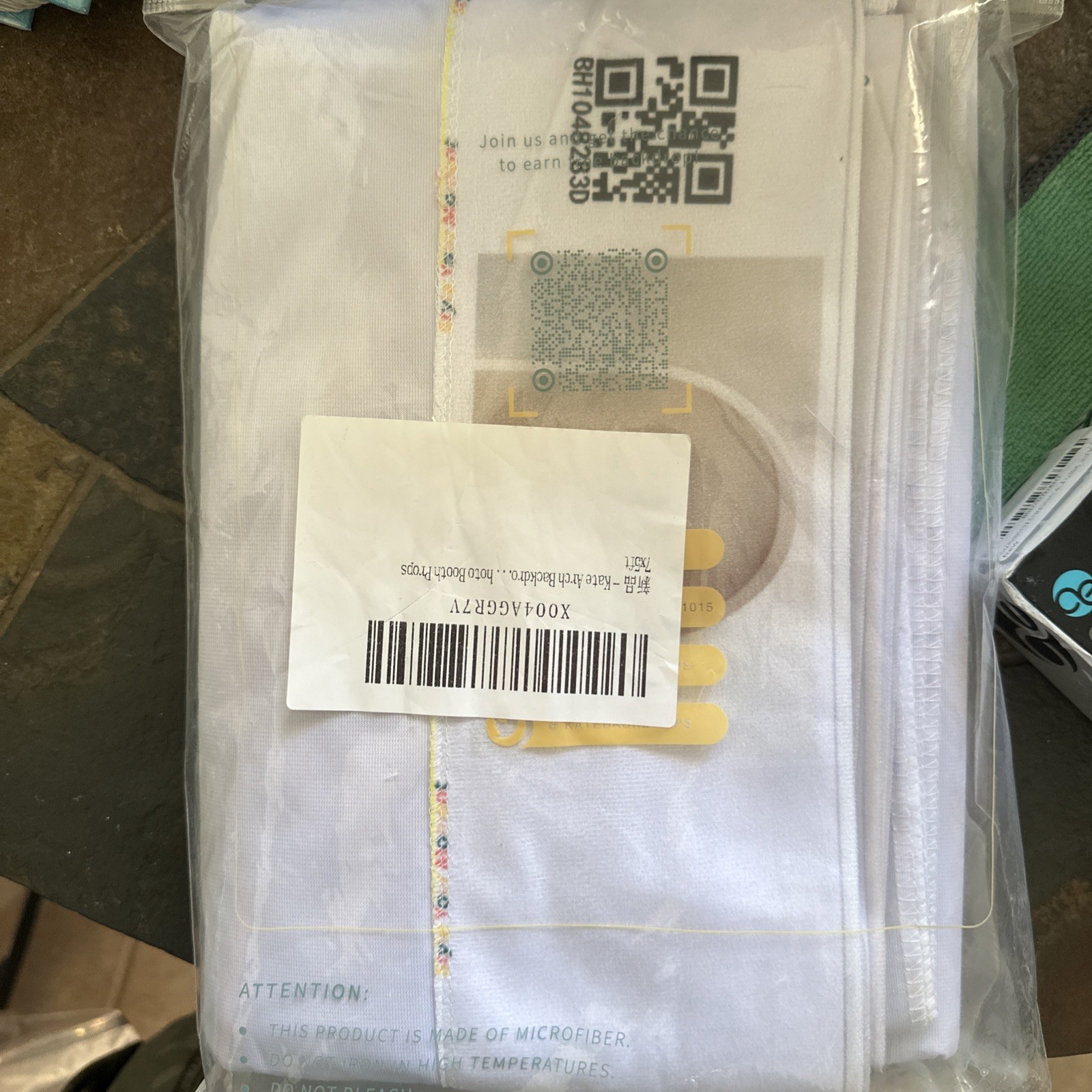 7x5 ft white Maternity Backdrop White Arch Wall Photography Background Prop