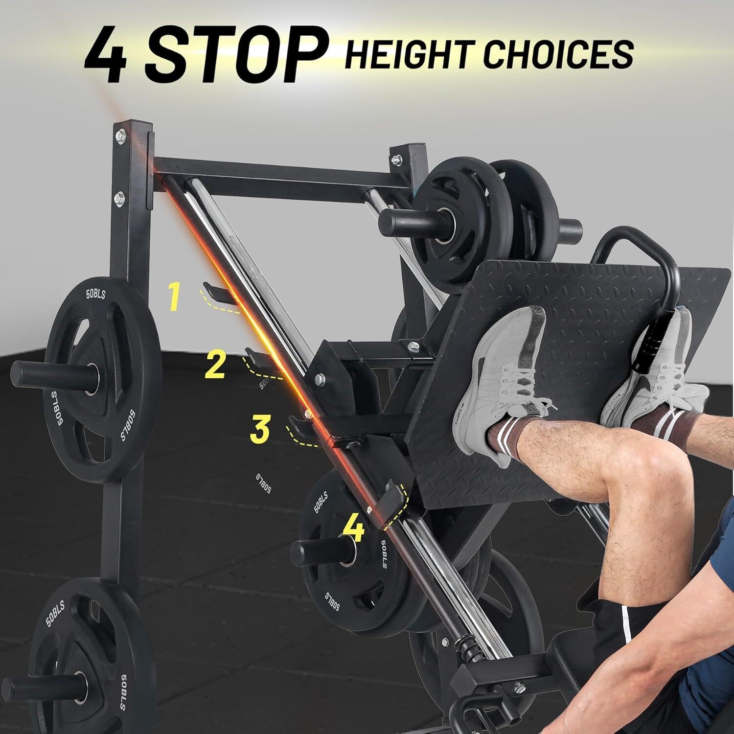 2000lb Leg Press Machine Professional Adjustable Leg Press Machines for Home US