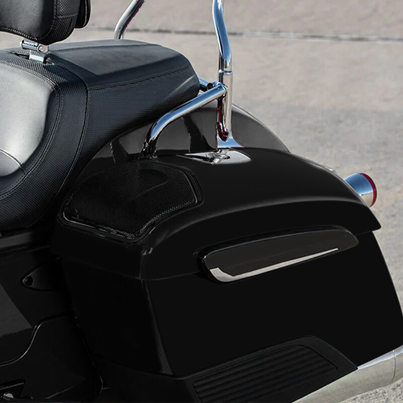 Matte Black Saddlebag Lids Cover Fit For Indian Challenger Dark Horse 2020-2024