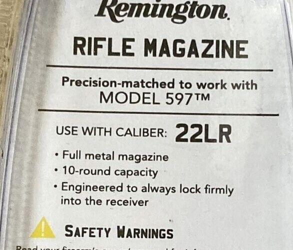 Remington 597 Magazine 22 LR 10 Rounds - Metal w/Black Anti-Friction Coating OEM