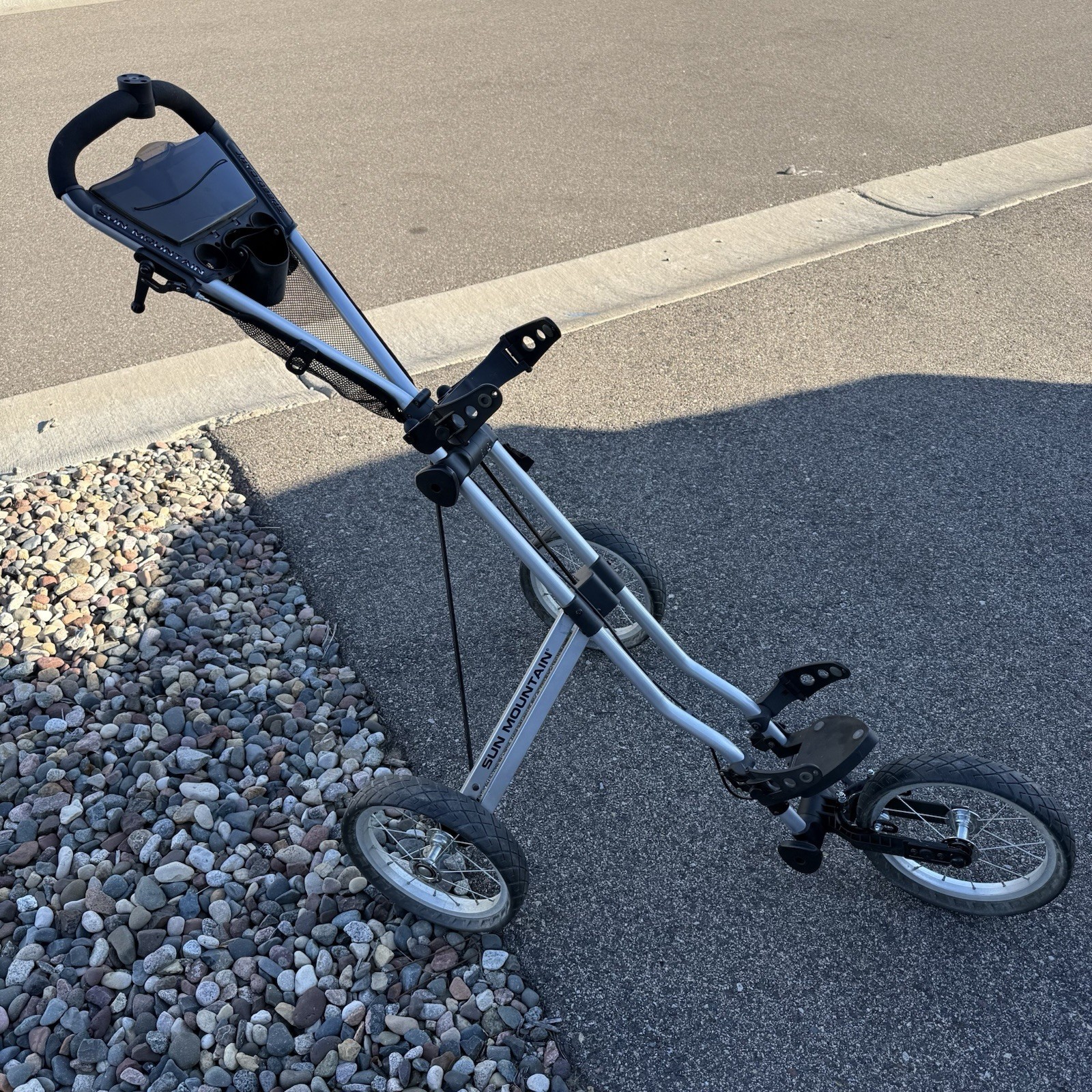 Sun Mountain Speed Cart V1 3 Wheel Golf Bag Cart Foldable Gray