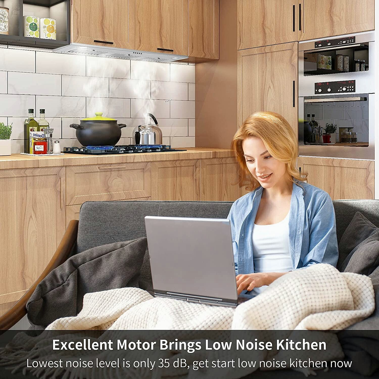 36 in Insert Range Hood 800CFM Built-in Stainless Steel Kitchen Cooker Hood New