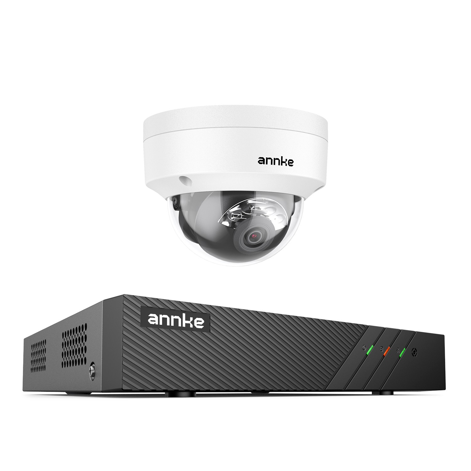 ANNKE 8CH NVR 4K Audio POE Security Camera System Human Vehicle Detection Color