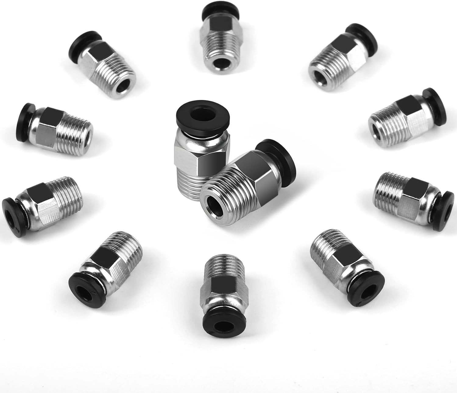 10PCS Premium PC4-M10 Pneumatic Quick Connector Fittings, Bowden Tube...