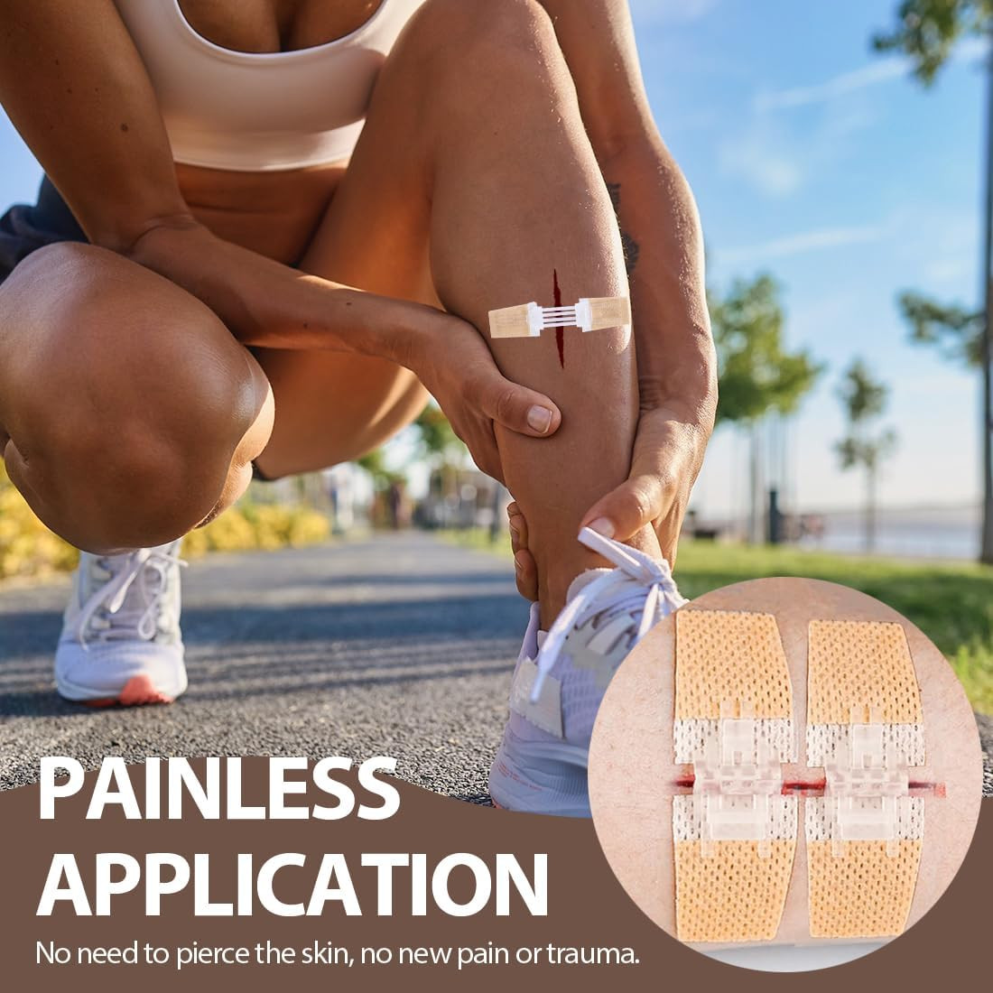 Wound Closure Strips 5Pcs Emergency Laceration Closures Butterfly Stitches Sutur