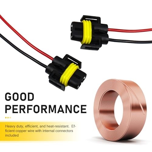 WZP Female Adapters Wiring Harness Sockets, 9005 9006 9012 HB3 HB4 Bulb 2PCS