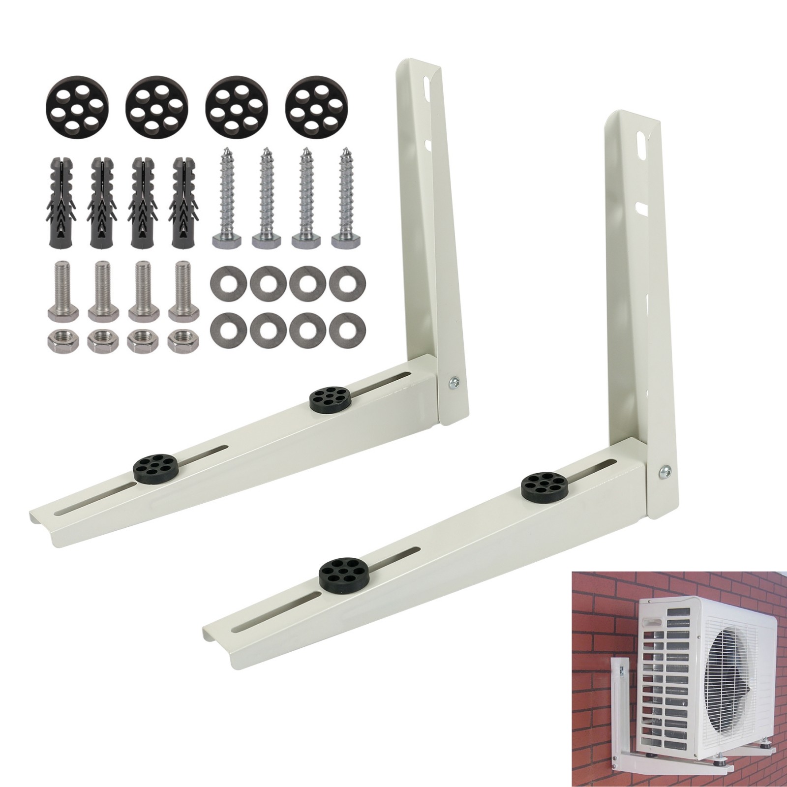 Mini Split Wall Mounting Bracket for 9000-18000BTU Foldable Air Conditioner Rack