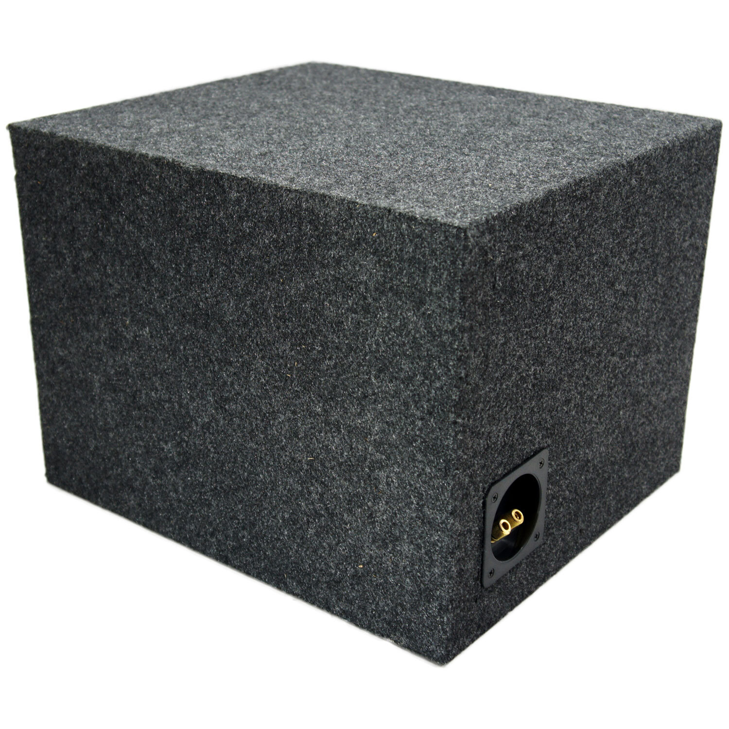 Car Audio Single 10" Vented Subwoofer Stereo Sub Box Ported Enclosure Speaker