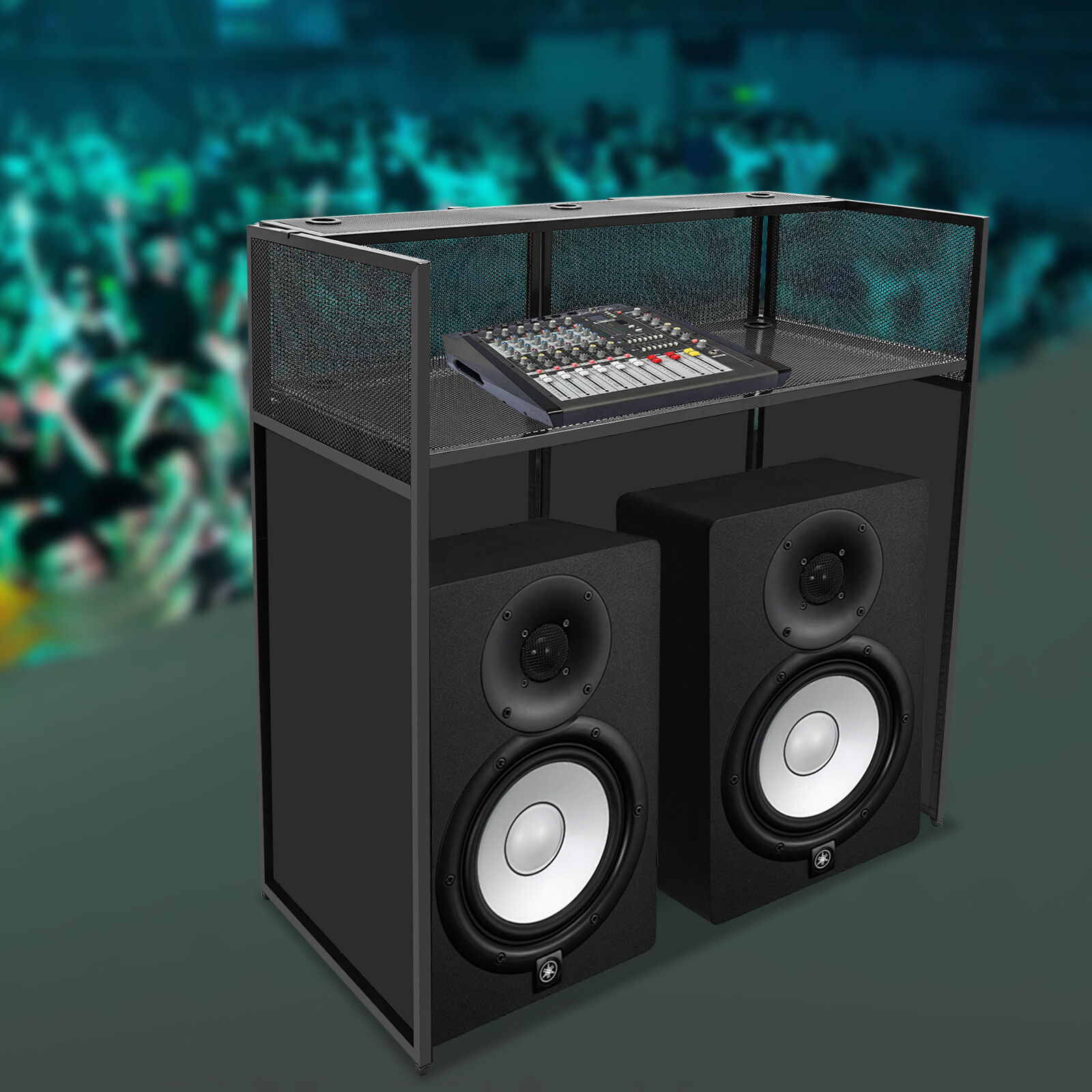 DJ Display Stand, DJ Event Booth Facade, Portable DJ Facade Booth Table, DJ Cont