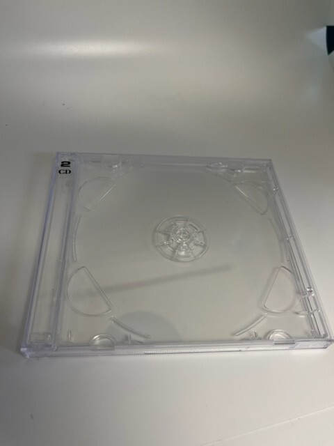 1 New Quality 10.4mm Double 2 CD Jewel Cases w/Clear Tray, PSC36-2CDPRINT
