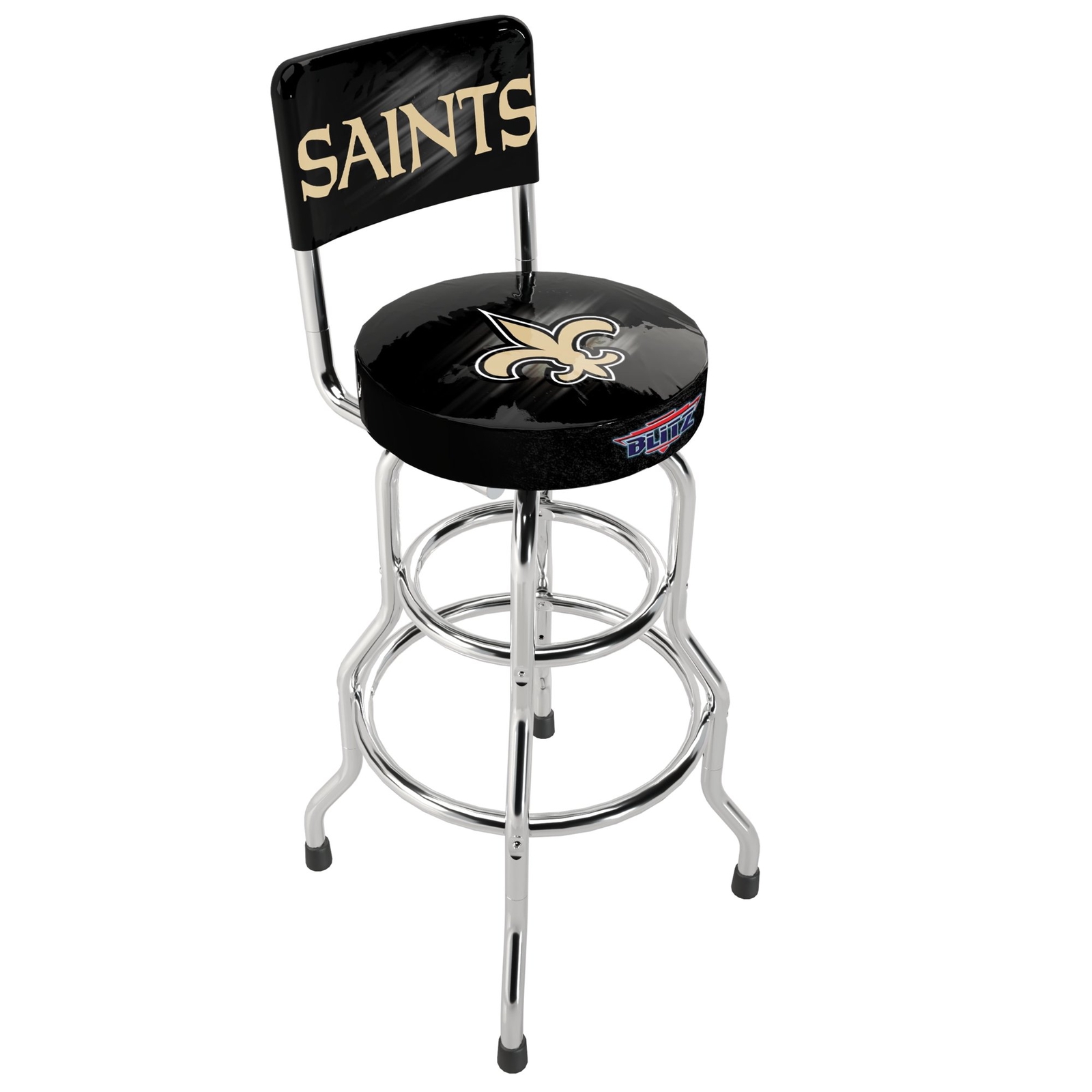 NFL Team Logo Chair Adjustable Swivel Bar Stool High Back Seat Blitz Football