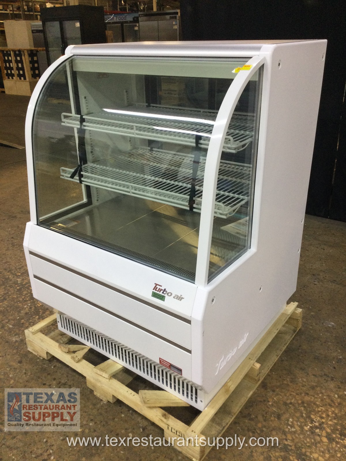 Turbo Air TCGB-36-W-N 36” Refrigerated Bakery Display Case Curved Glass