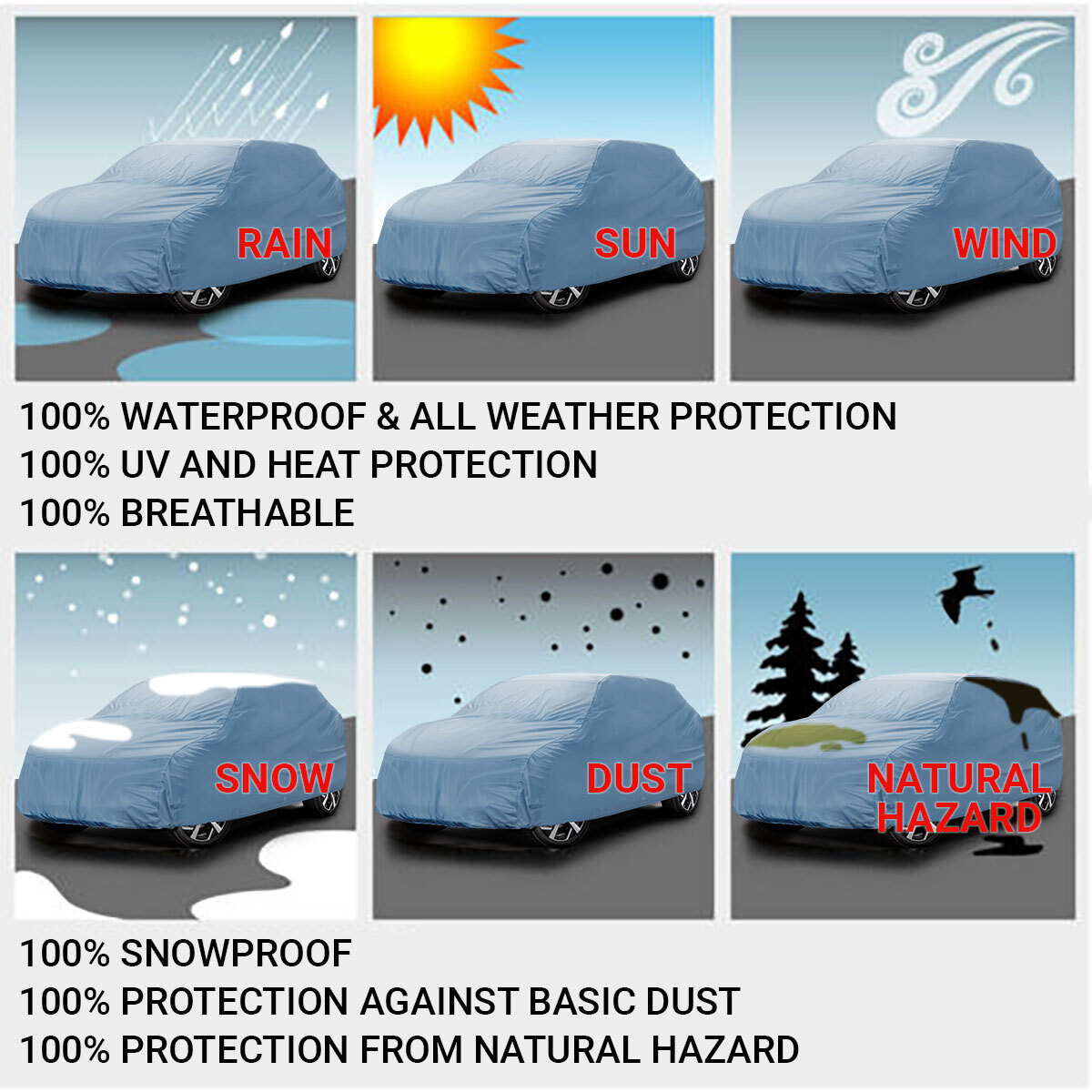 100% Waterproof / All Weather For [JEEP GRAND CHEROKEE] Premium SUV Car Cover