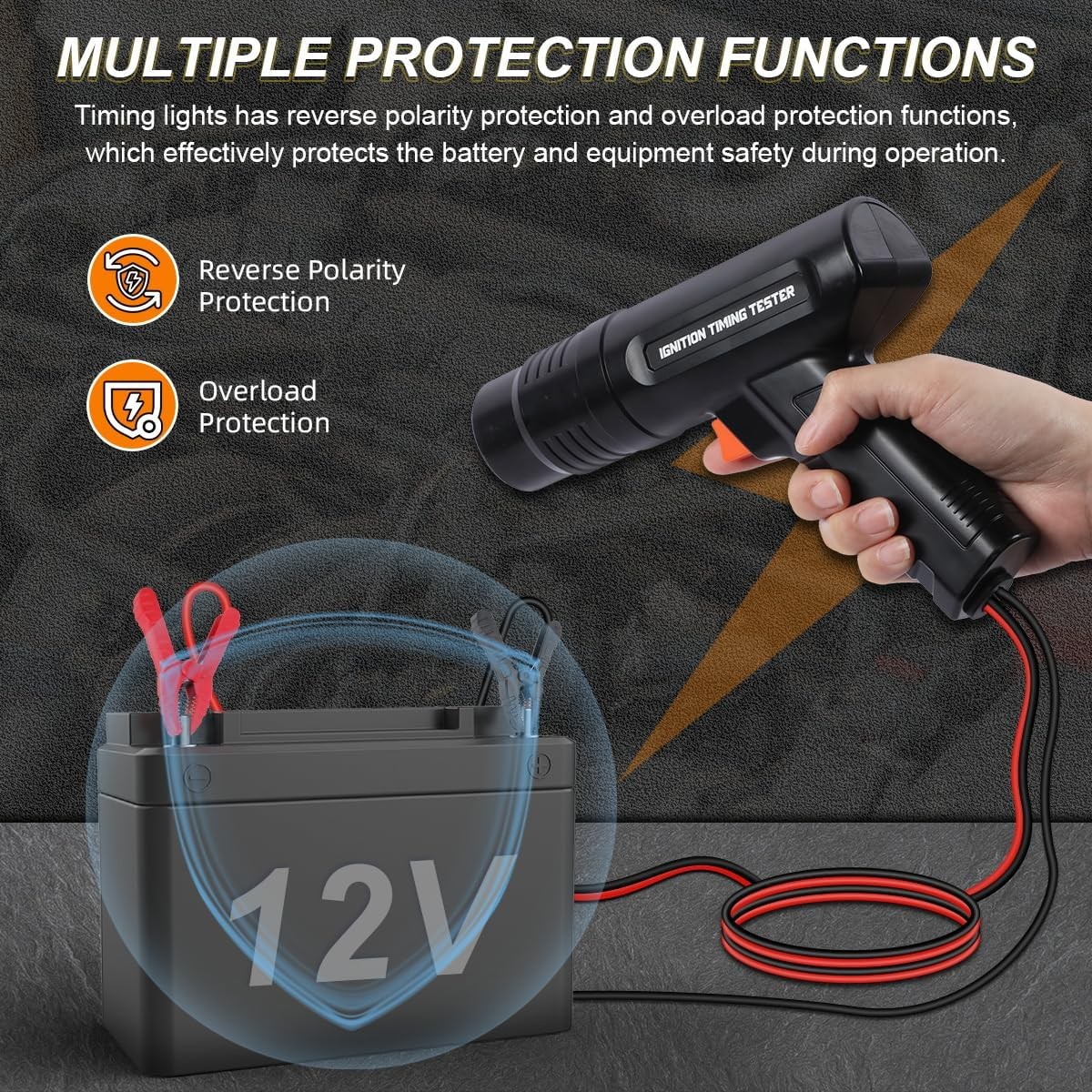 Ignition Timing Light Gun Car Engine Ignition Inductive Timing Light Xenon Lamp