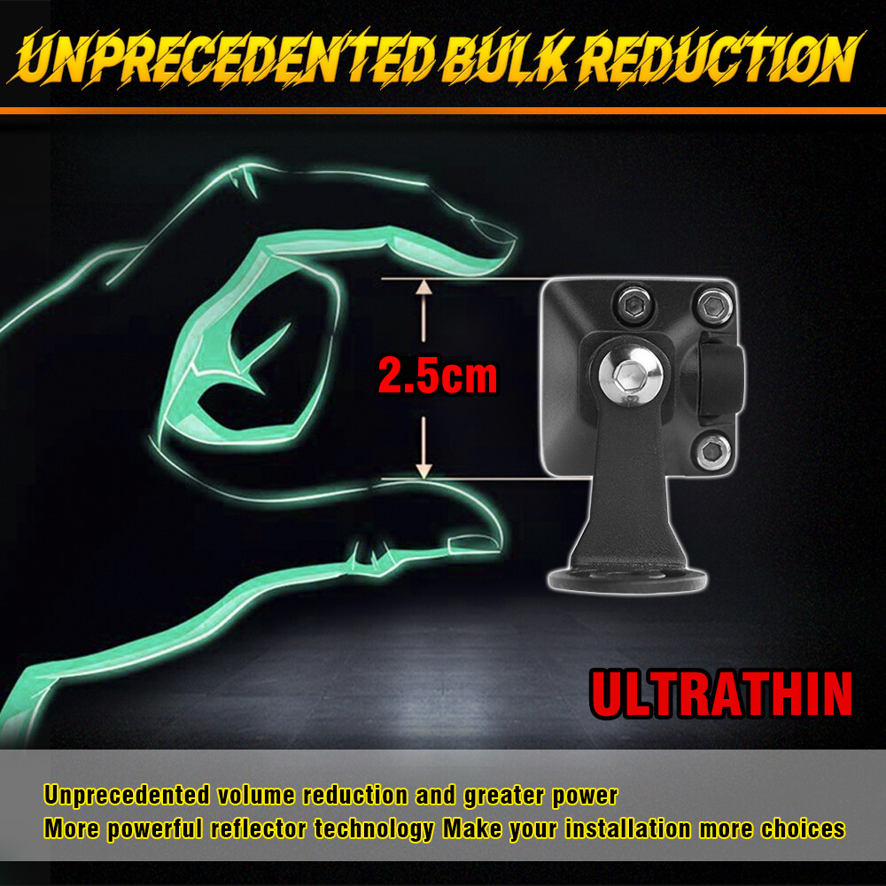 For Can-Am Maverick X3 Light Bar 10" Single Row LED Light Bar Spot Flood Offroad