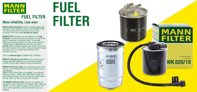 Fuel Filter Mann 1K0127434B for VW Golf Jetta TDI Diesel