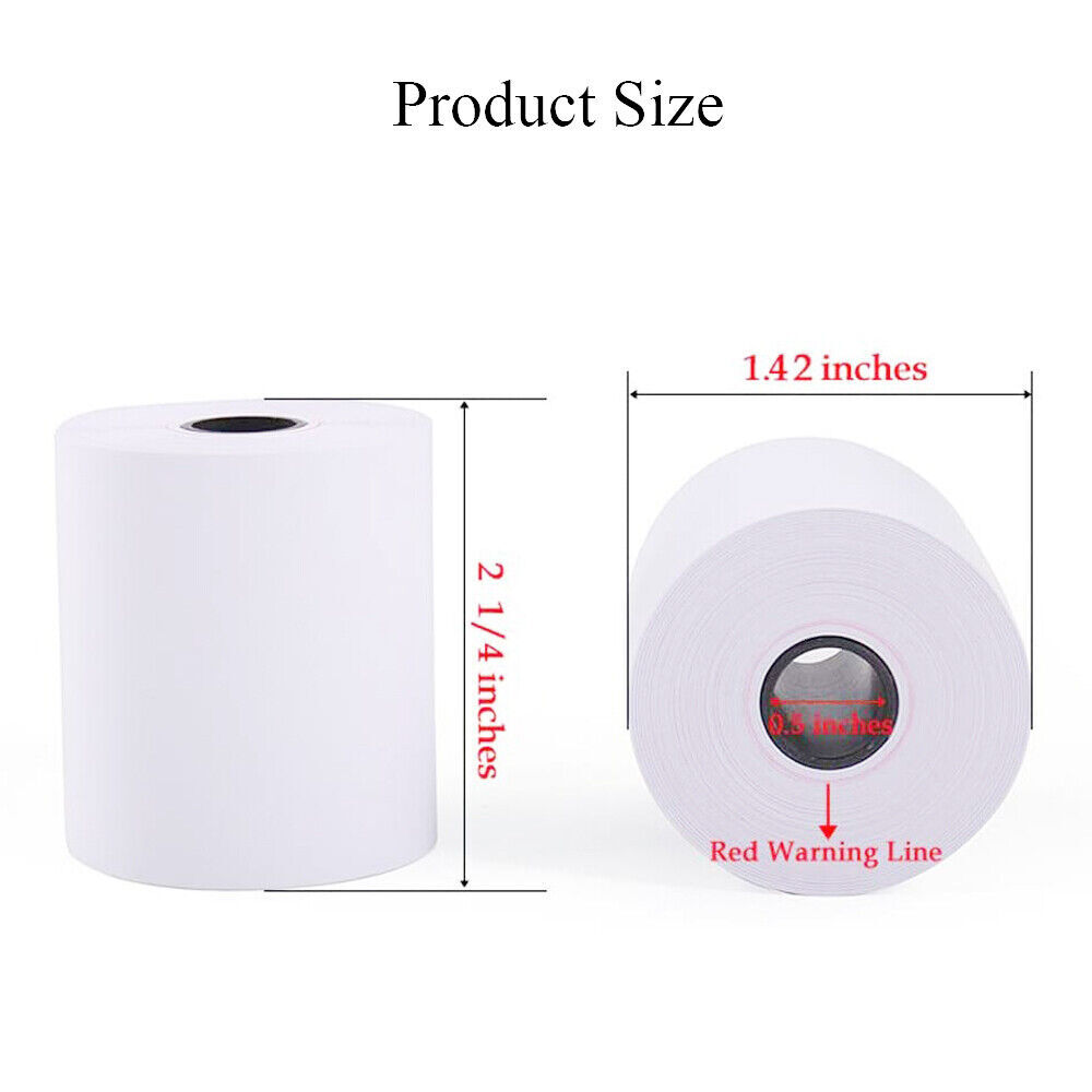 2-1/4" x 50' Thermal Credit Card Cash Register POS Receipt Paper 5 - 500 Rolls