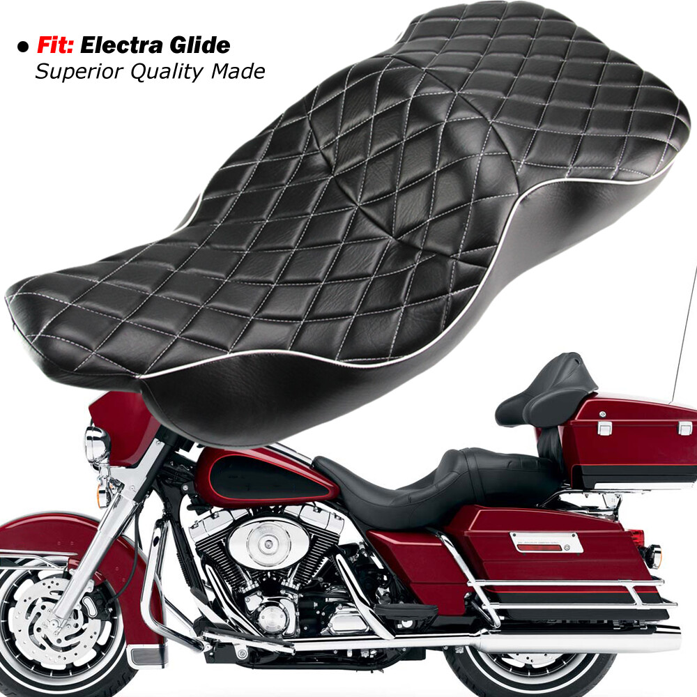 For Harley Electra Glide Ultra Classic FLHT 1997-2007 Low-Profile Passenger Seat