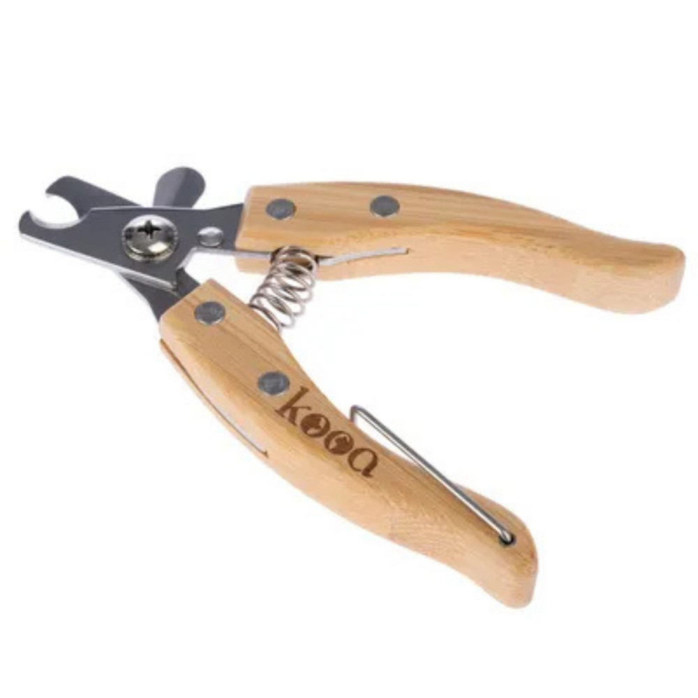 Kooa Bamboo Dog & Cat Nail Scissors, Small – Eco-Friendly Stainless Steel