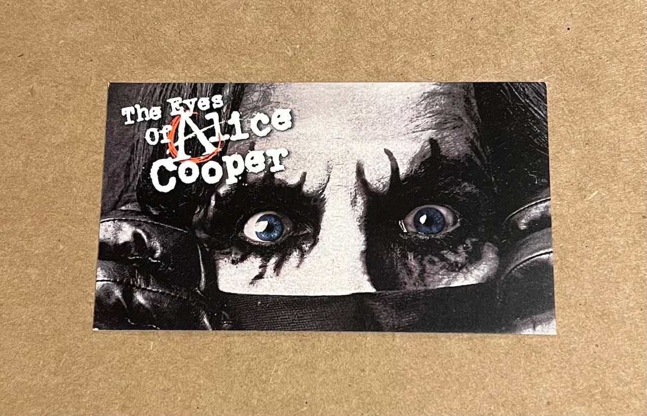 Alice Cooper - The Eyes of Alice Cooper RARE promo collectible card '03