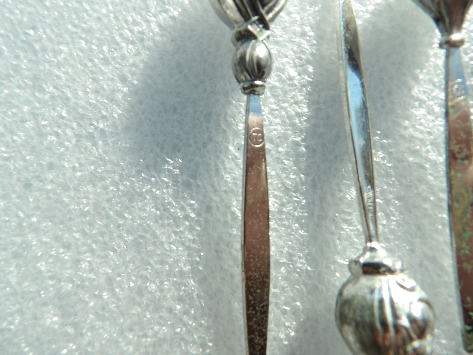 Vintage set of 12 TOW Sterling Creations Sterling Silver picks