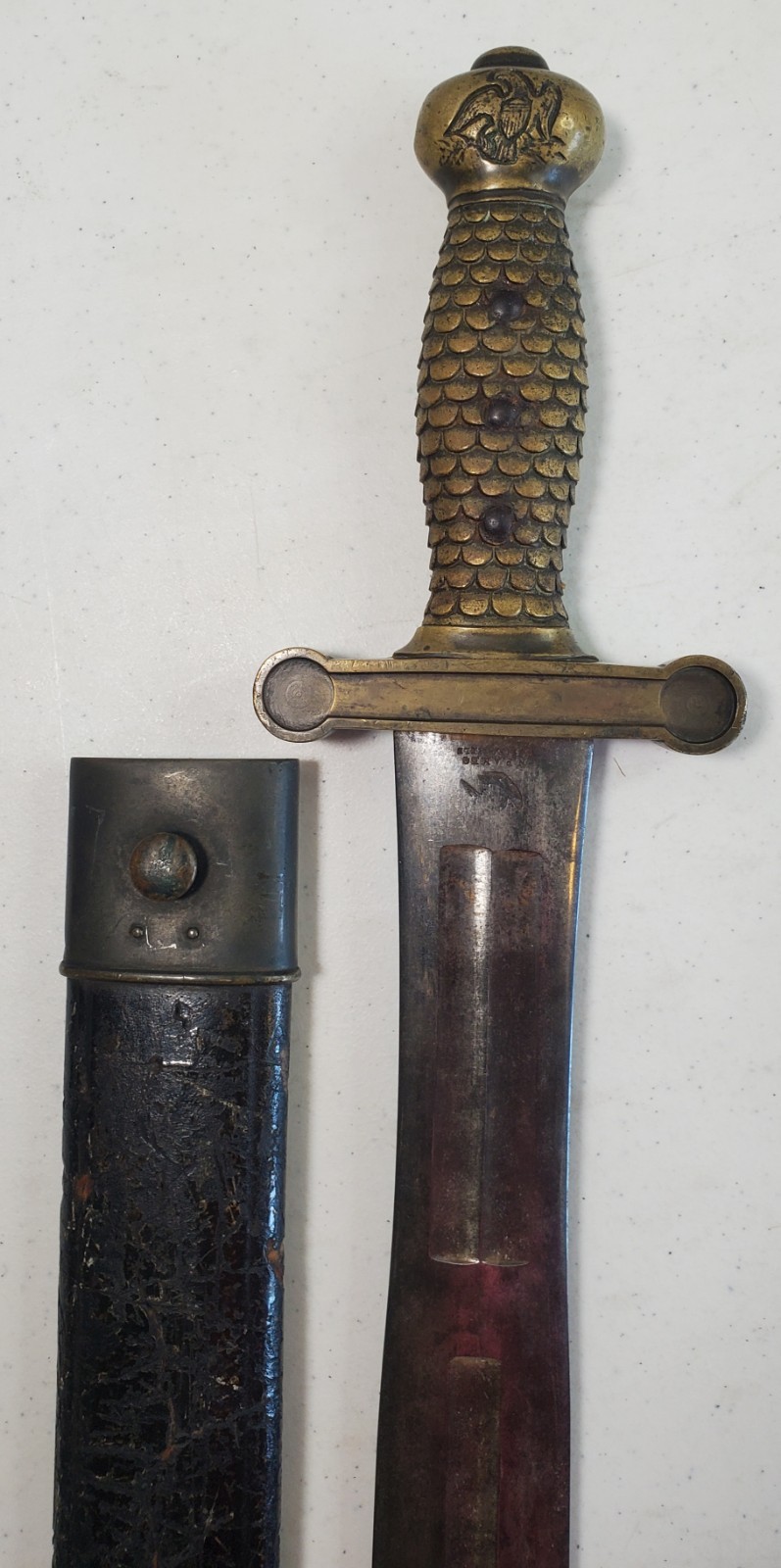 M1832 Foot Artillery Sword -- Dated 1833 -- Samuel Huse, Newburyport -- RARE