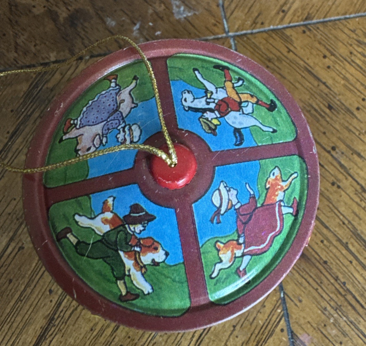 Vintage Schylling Miniature Tin Collector Series 90's Carousel w/Box